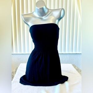 Black, tube top dress